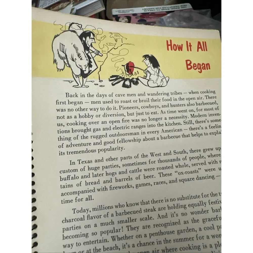 Vintage Big Boy Barbecue BooK 1957 Edition Full Color Grill Cookbook Illustrated